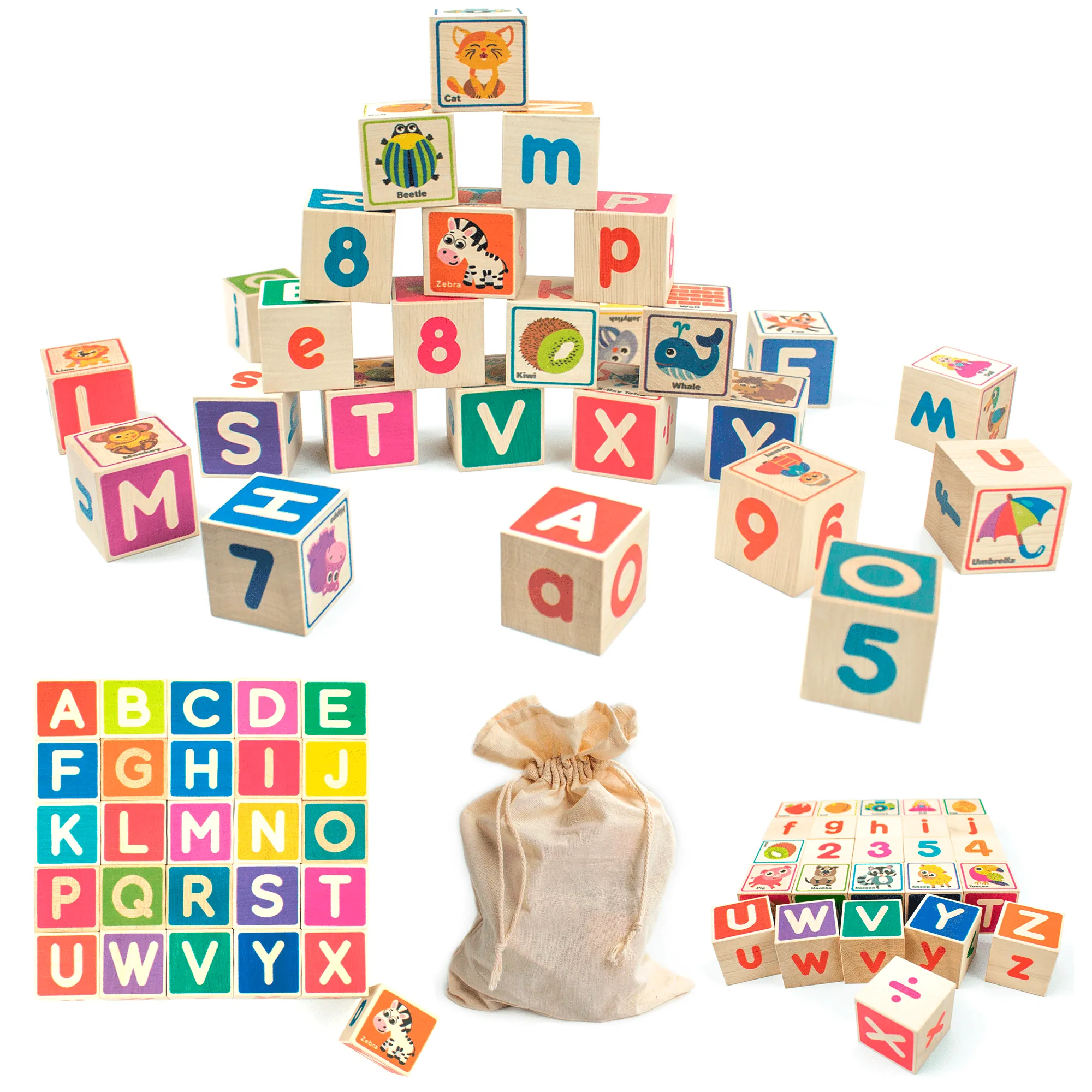 ABC Numbers Preschool Block Puzzles | Learning Toys