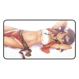 Anime Black Girl Waifu Nadia La Arwall Desk Mat - The Secret of Blue Water XXL Gaming Mousepad - Nonslip Card Playmat