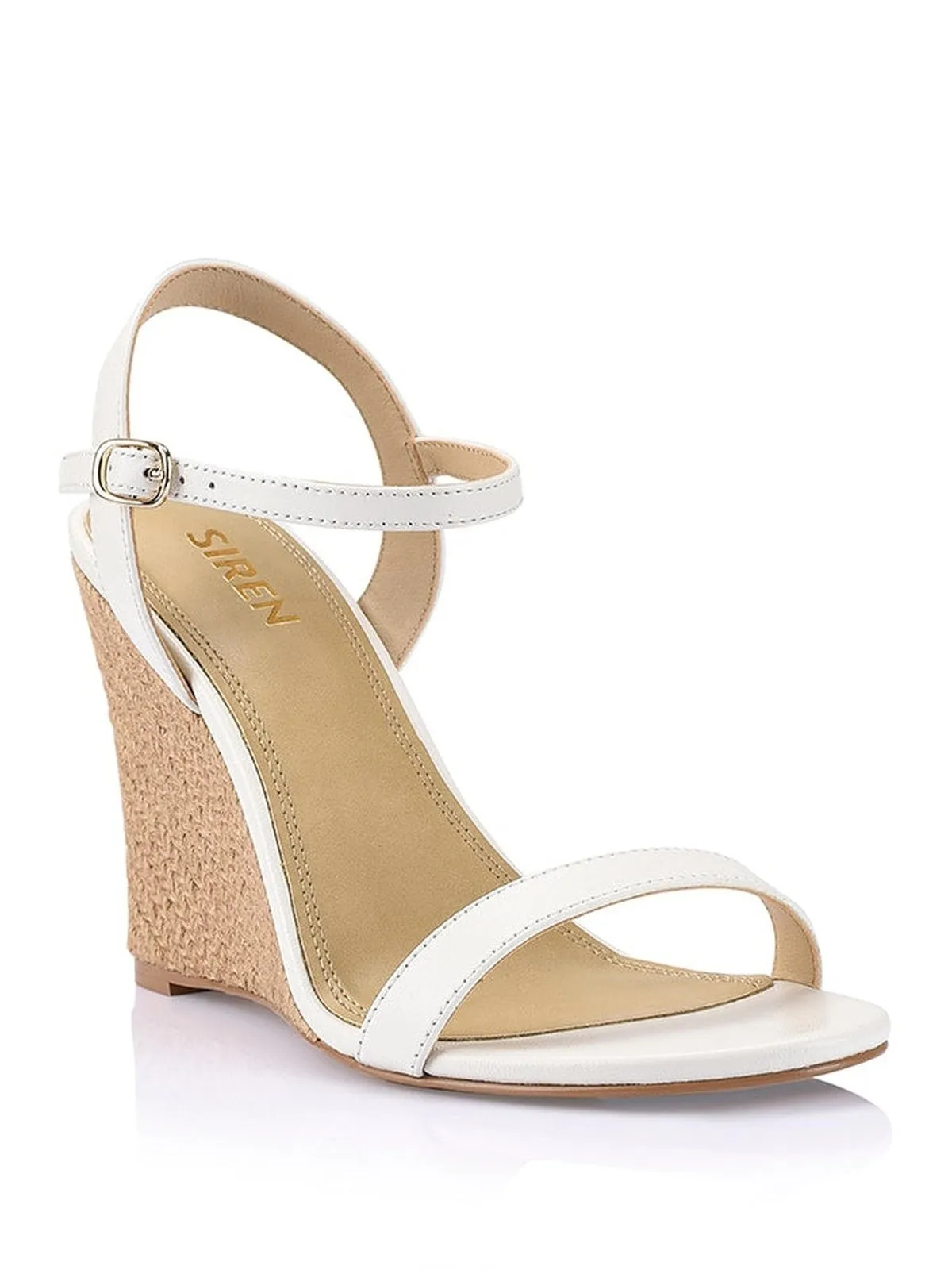 Baby Wedge Sandals - Chalk Leather