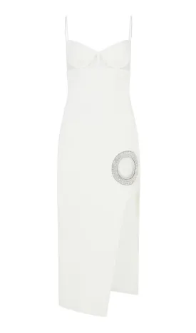 BANDAGE MAXI DRESS IN WHITE