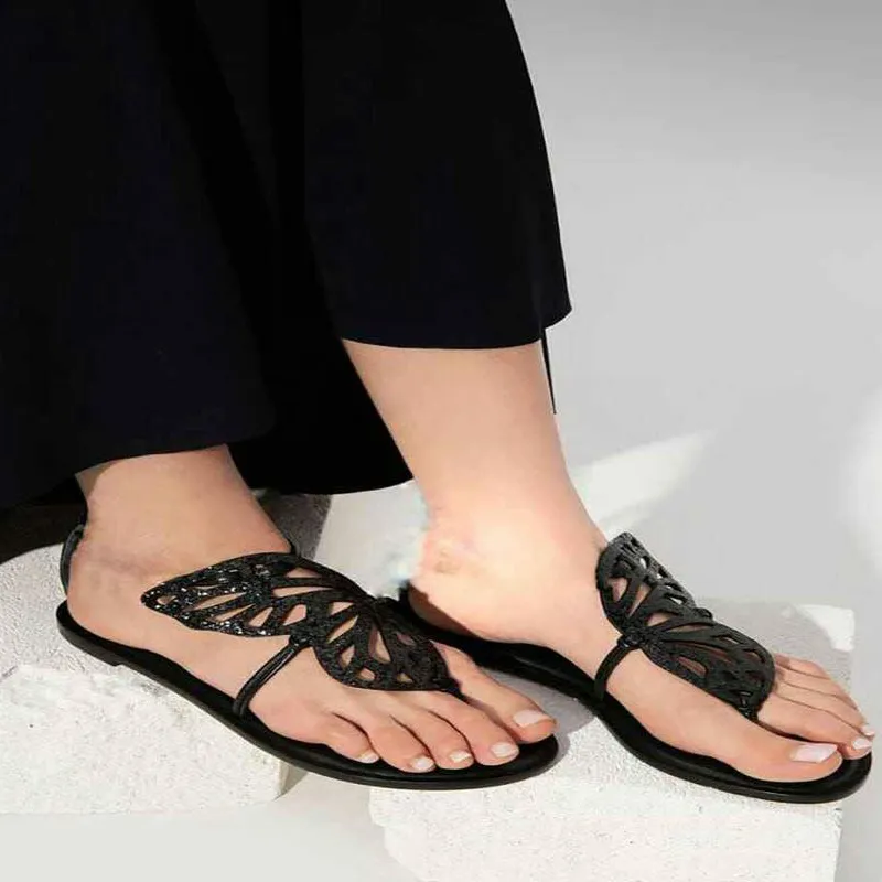 Beautiful Butterfly Flat Slippers -1027