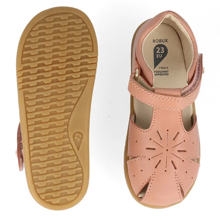 Bobux Iwalk IW Compass Kids Rose Pink Leather Sandal 641204