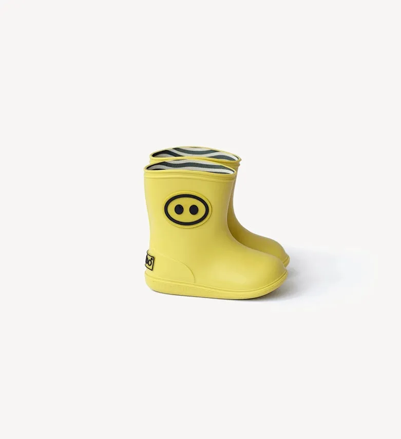 Boxbo Kids Rain Boots Kawaï Yellow