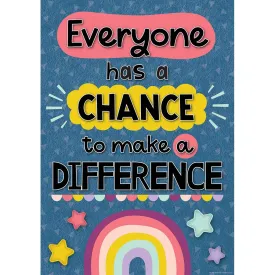 Everyone Has a Chance to Make a Difference Positive Poster