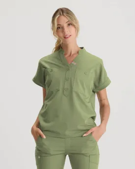 FYSEL® Fiji‎ ‎ Banded Collar Scrub Top