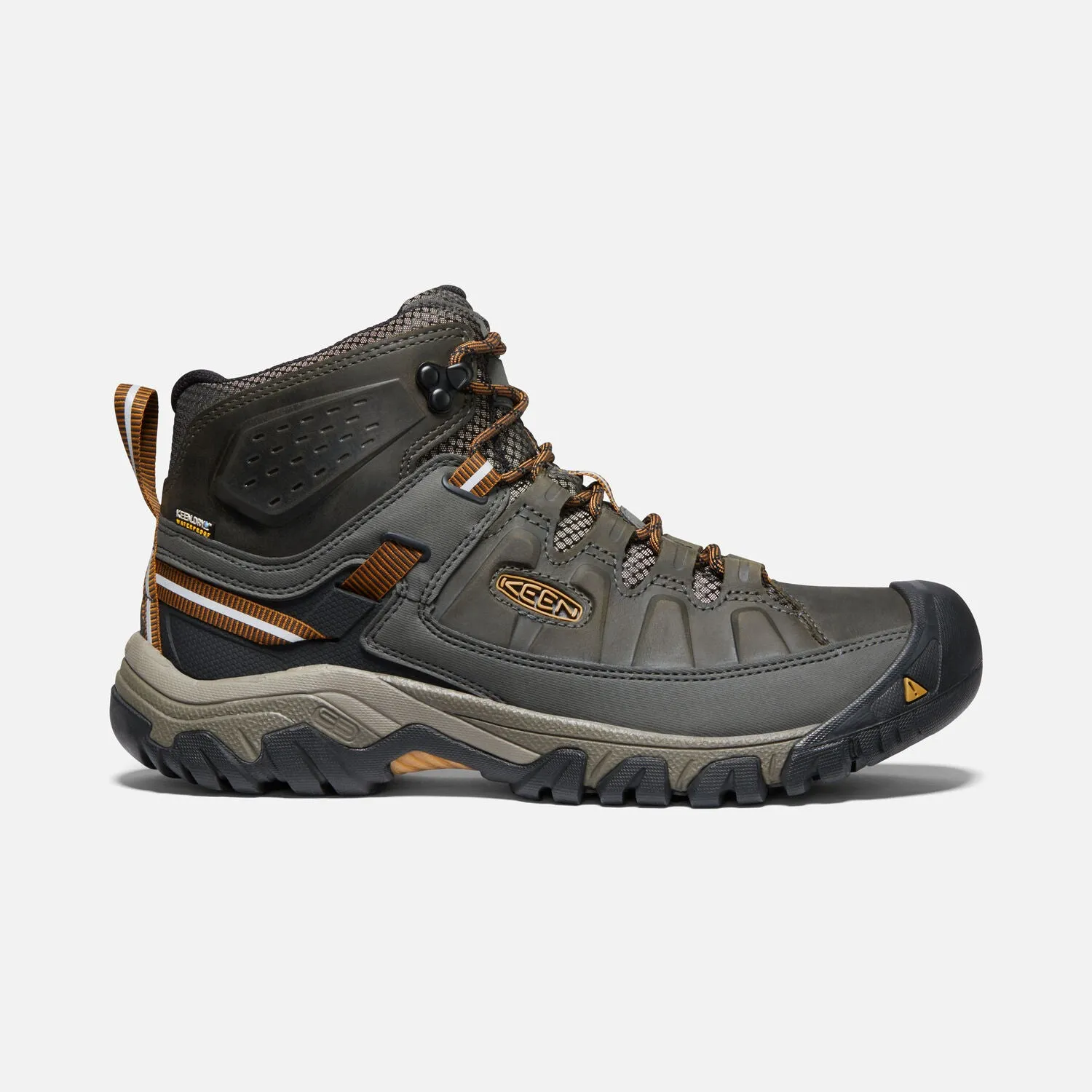 Waterproof Keen Mens Targhee III 3 Boot in Black Olive Golden Brown