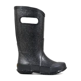 Kid's Glitter Rainboot - Black Sparkle