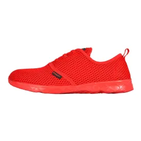 Ladies Aqua Sneaker Coral Red