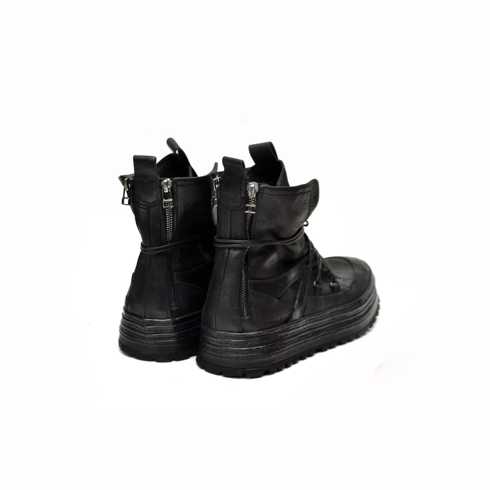 MADMAX BLACK HIGH SNEAKERS