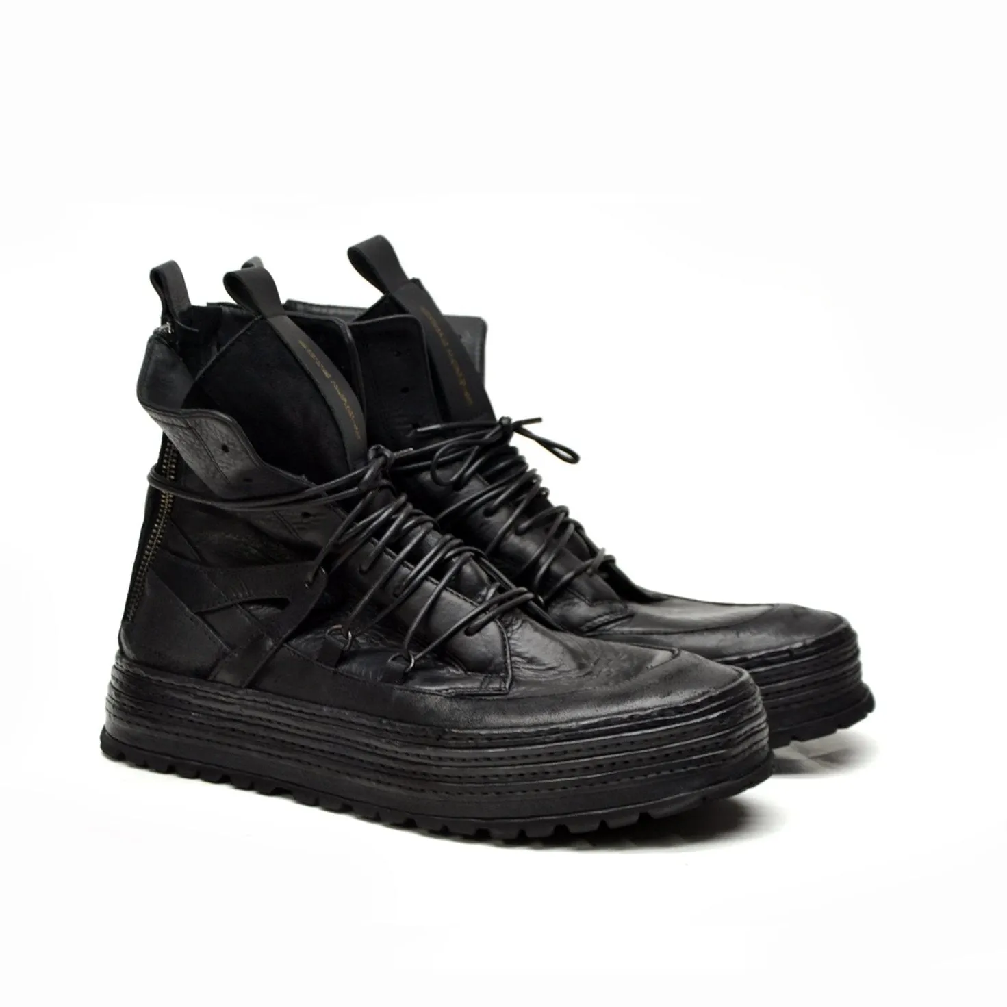 MADMAX BLACK HIGH SNEAKERS