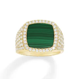 Malachite Signet Ring