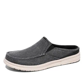 Men's Canvas Casual Half Slippers Anti-Skid Lightweight Comfortable Loafer Fashion slippers