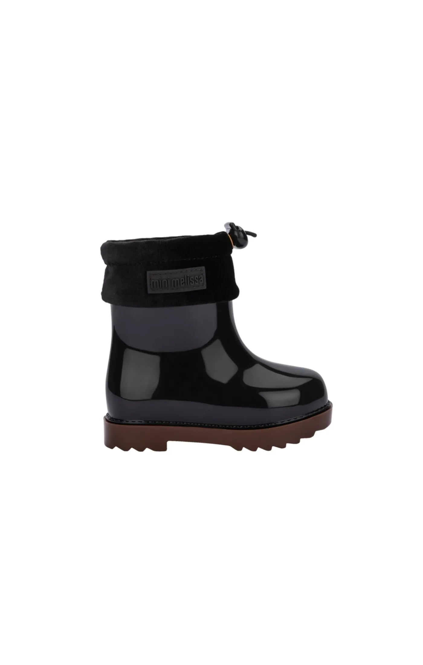 Mini Melissa Rain Boot III BB - Black / Caramel