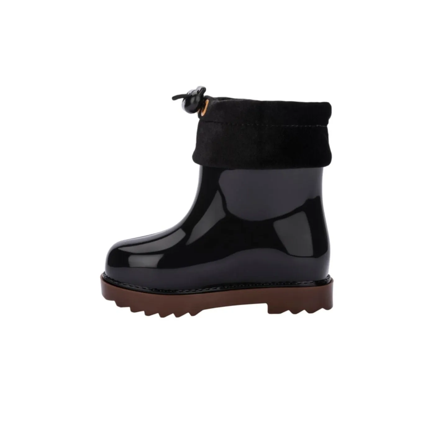 Mini Melissa Rain Boot III BB - Black / Caramel