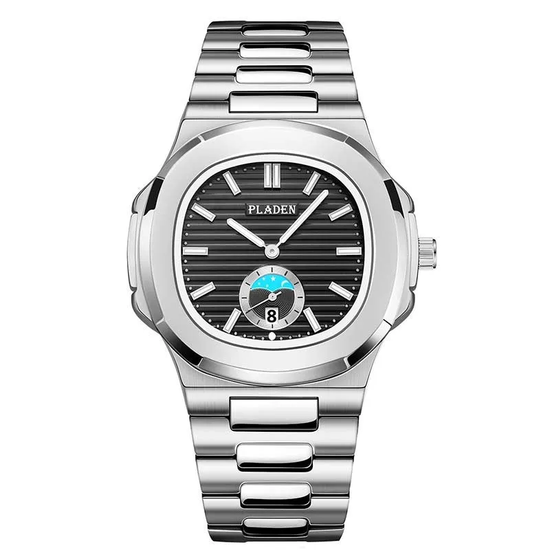 PLADEN Classic Waterproof Quartz Watch