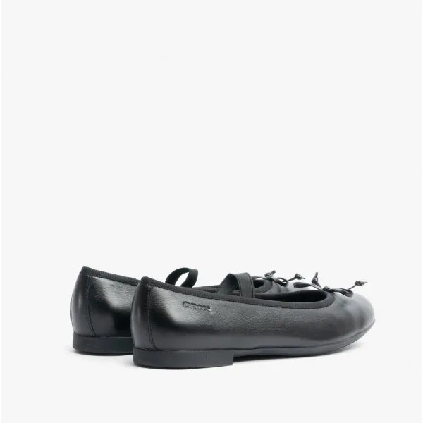 PLIE Girls School Shoes Smooth Black