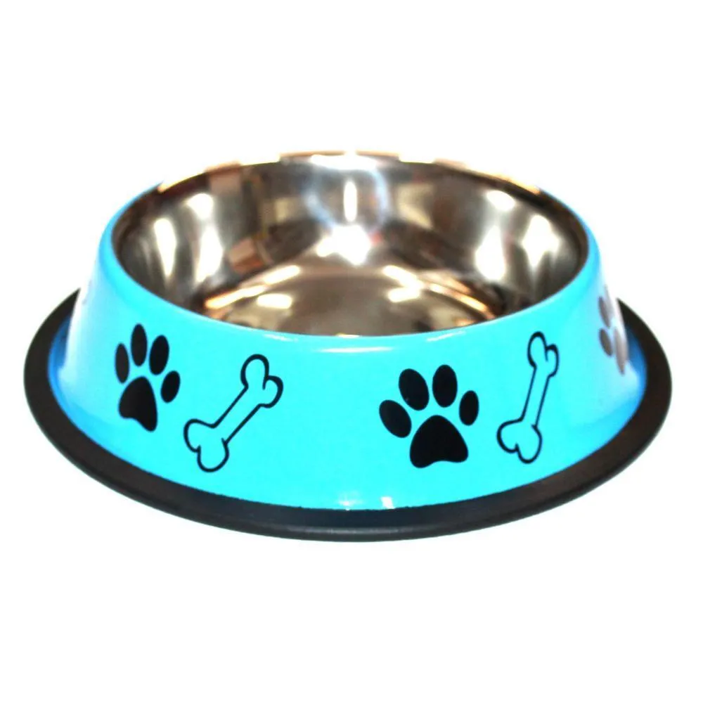 Printed Stainless Steel Dog Bowl- Large