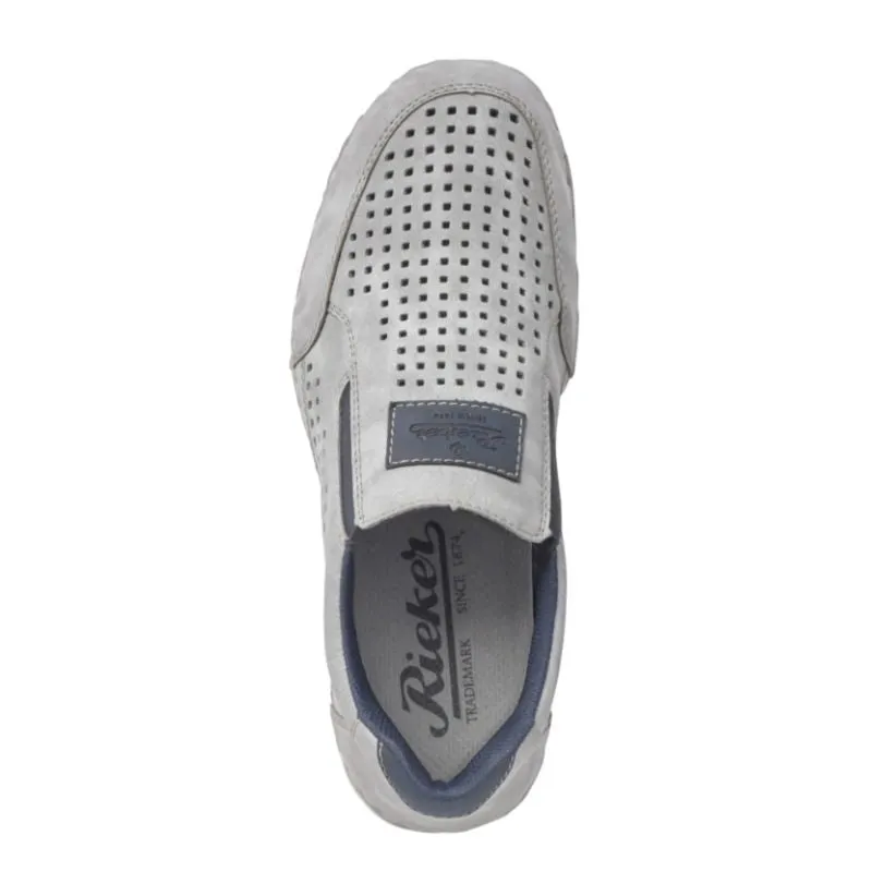 Rieker B9266-45 Grey Men's Slip-On Shoes