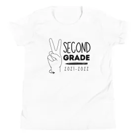 SECOND GRADE Youth Short Sleeve T-Shirt (Black Ink)