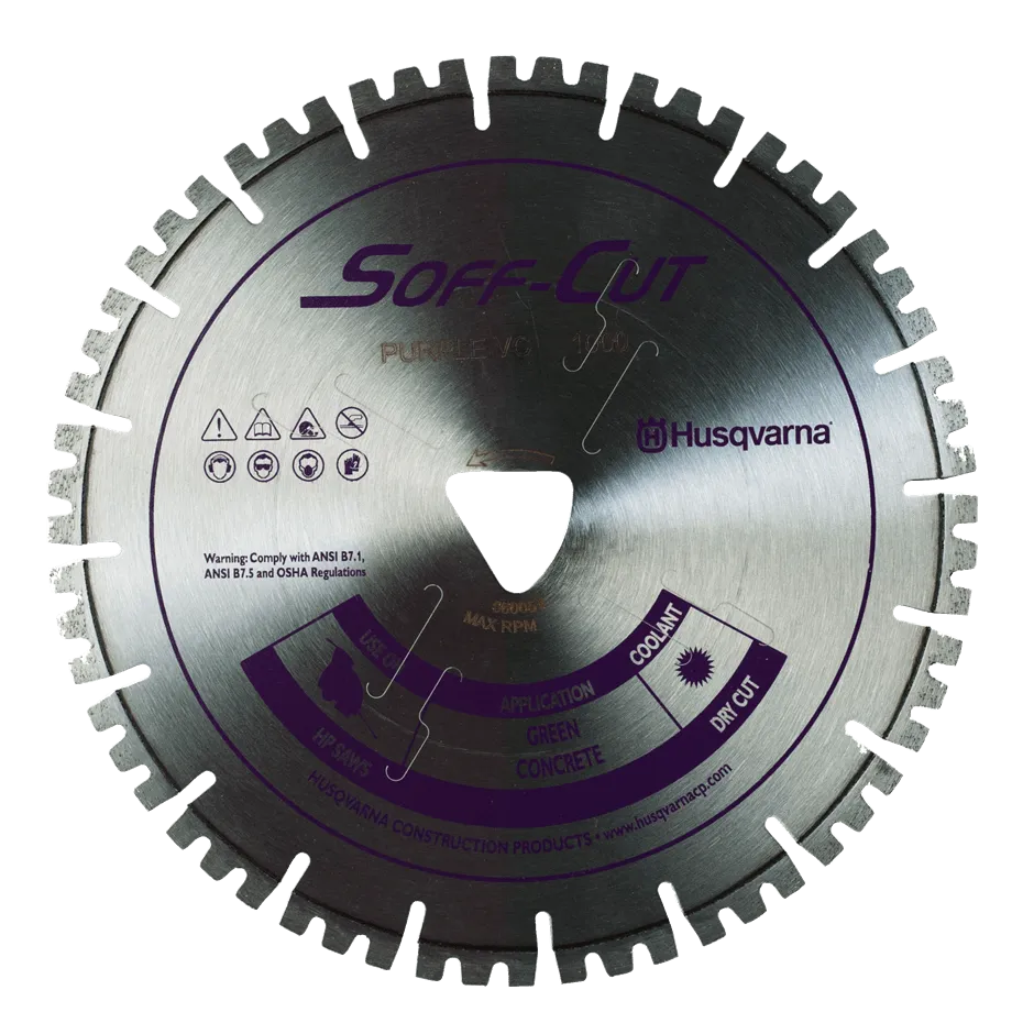 Soff Cut Vari-Cut Purple Husqvarna Diamond Blade