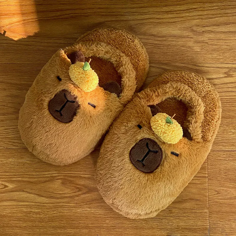 Wholesal Capibara Doll Capybara Winter Home Cotton Shoes