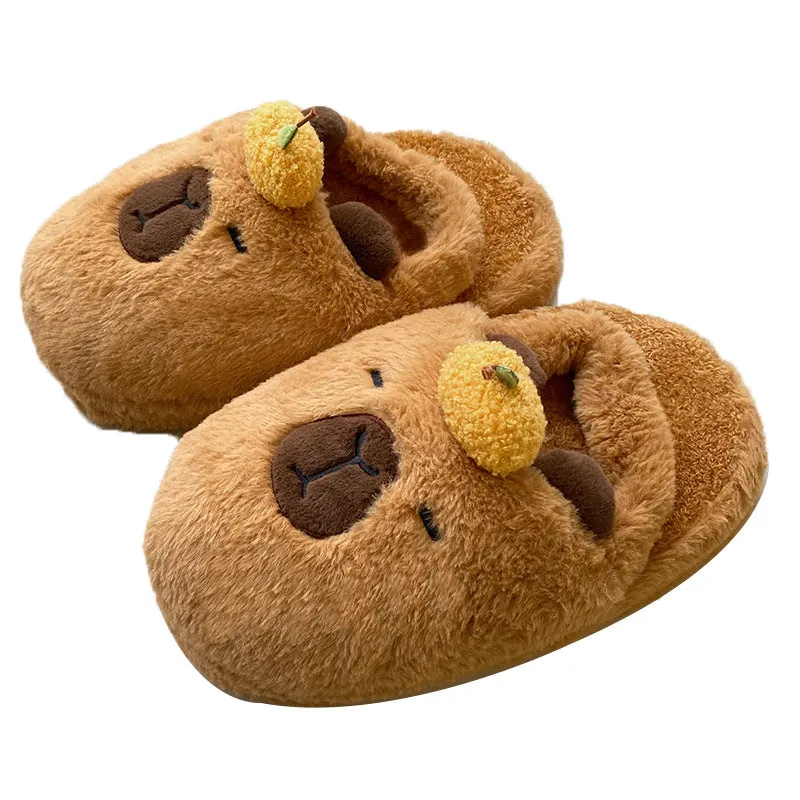 Wholesal Capibara Doll Capybara Winter Home Cotton Shoes