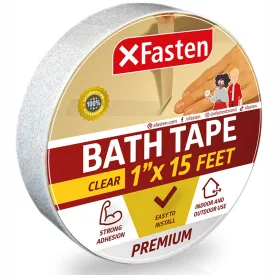 XFasten Anti Slip Tape | Bathtub and Shower Treads | 1 Inch x 15 Foot